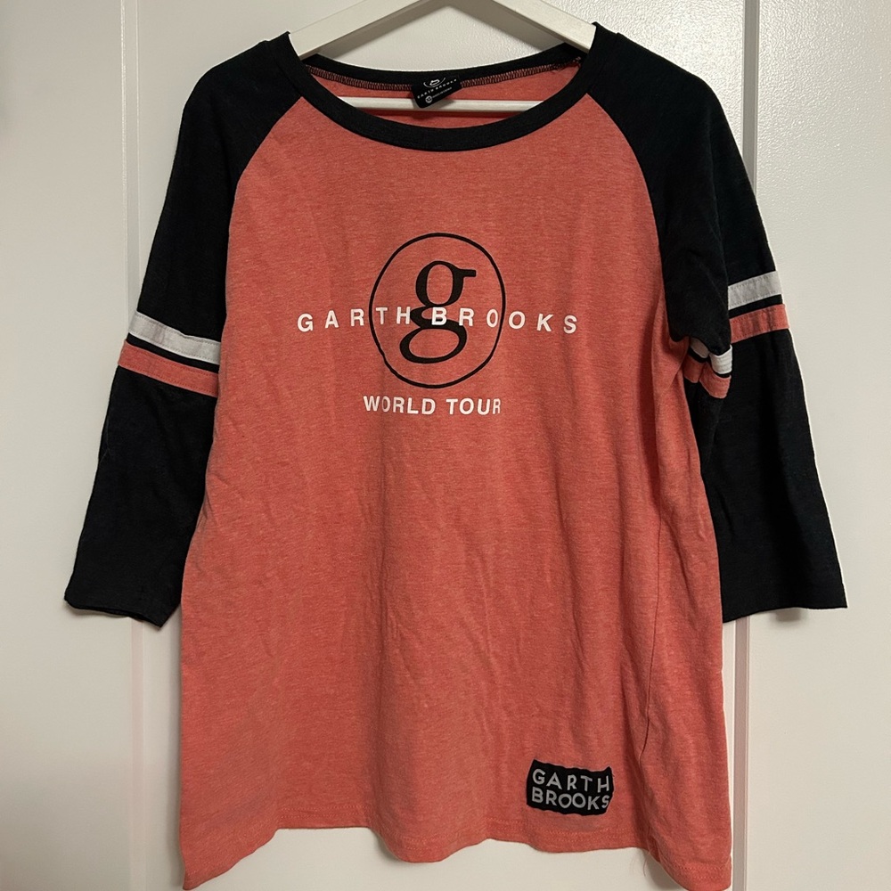 Garth Brooks World Tour Long Sleeve Tee - Red and Black